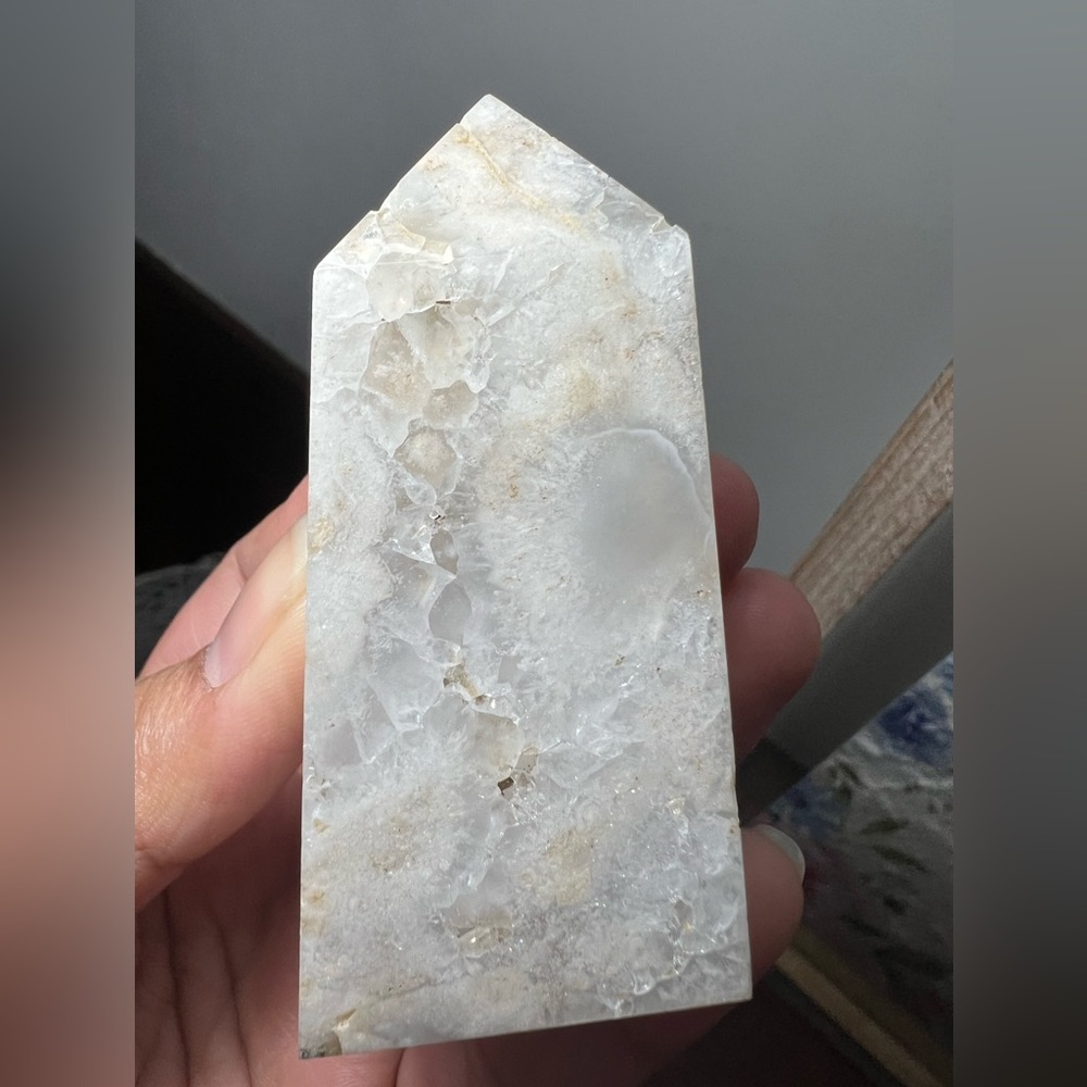 🛑SOLD🛑 Clear Quartz Geode Druzy Tower